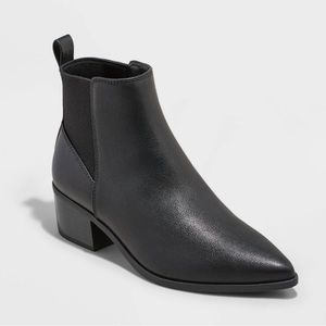 Black Low Heel Boots